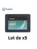 Lot de 5 Disques SSD 120Go Intégral