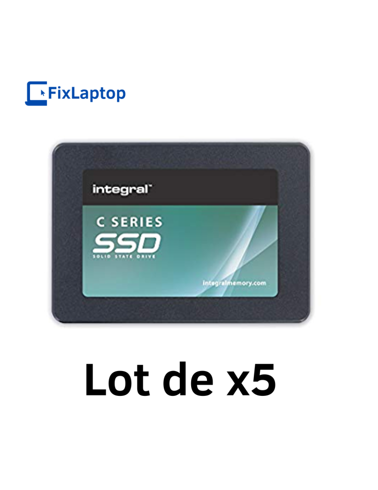 Lot de 5 Disques SSD 480Go Integral